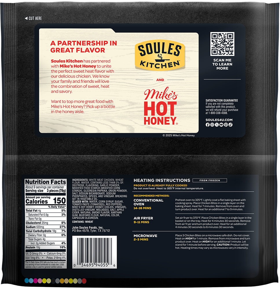 Hot Honey BBQ Chicken Bites packaging