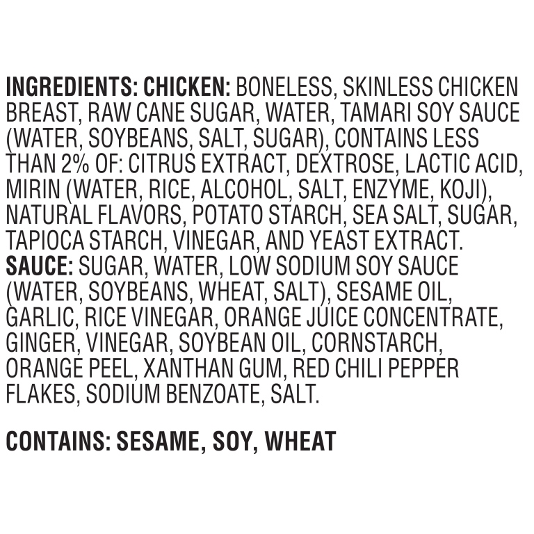 OrangeSesameChicken_w-Sauce_15oz_RFG_Ingredients