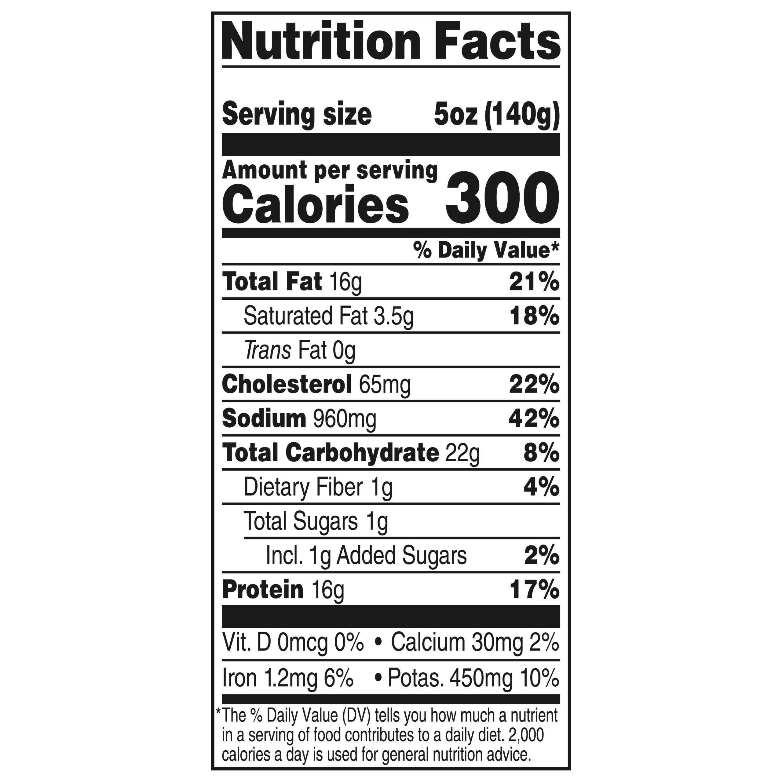 Soules Kitchen Southern Style Dippin' Chicken Fries nutrition facts